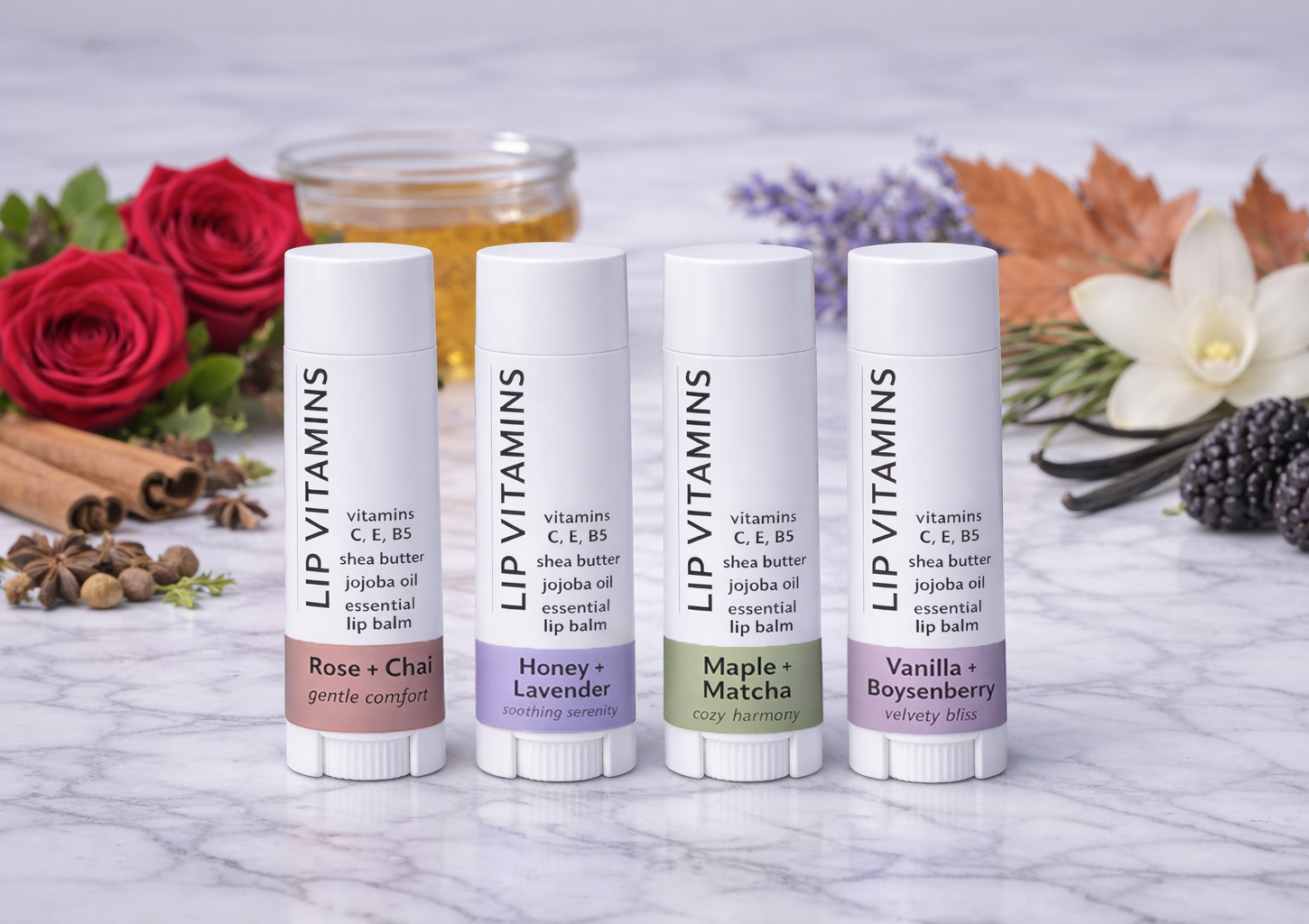 Lip Vitamins Essential Lip Balm Bundle
